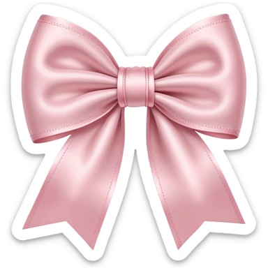 Light pink bow sticker