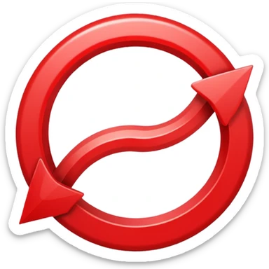 Prompt 15: "Is your backup plan."
Graphic: 🔄 Refresh/loop arrows icon (white with red highlights).
Animation: Arrows rotate smoothly.
Background: Transparent. sticker