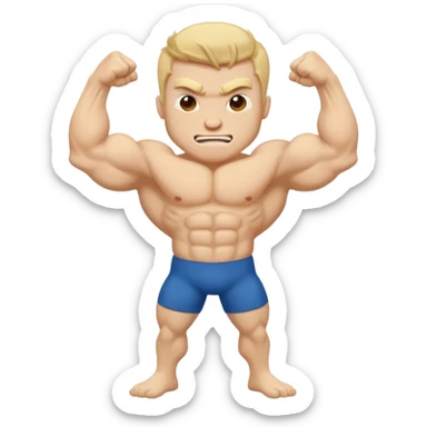 The word GOON with each letter featuring playful, flexing muscle bulges as if the letters themselves are flexing, clean, bold, fun style sticker