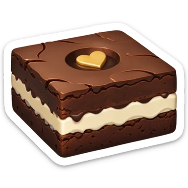 Brownie emoji sticker