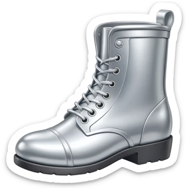 all silver toy boot sticker