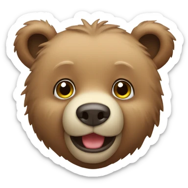 A cute bear sticker
