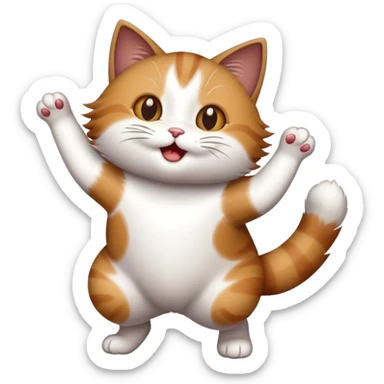 Cat dancing’s  sticker