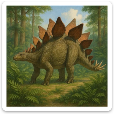 Stegosaurus sticker