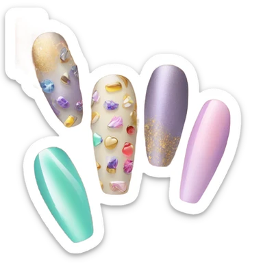Acrylic nails sticker