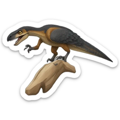 Velocirraptor alegre sticker
