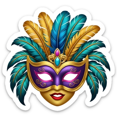 Festival Mask sticker