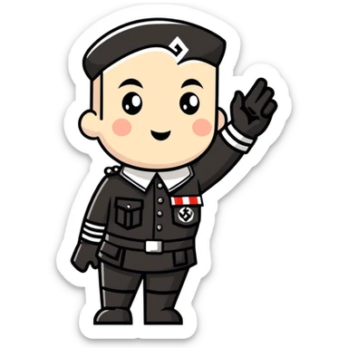 “Welcome to nazi land” poster sticker