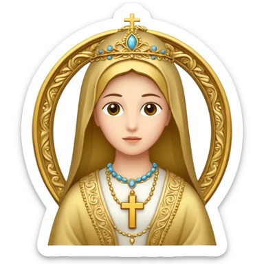 Ave maria dourada sticker