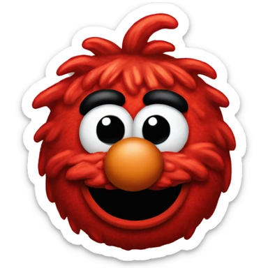 Cute Elmo head sticker
