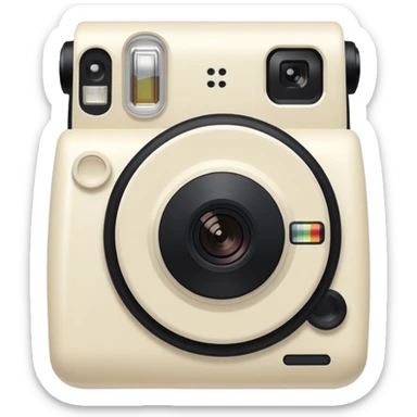 ivory colored instax  sticker