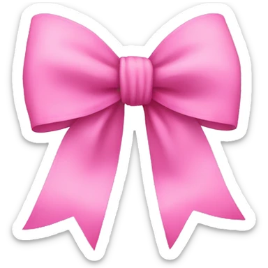Pink bow sticker
