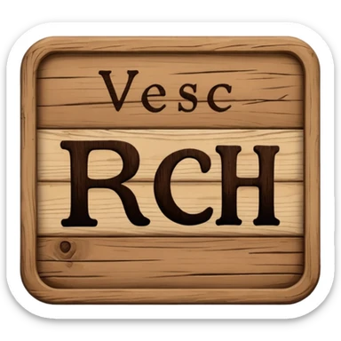 the word "RCH" on a sign sticker