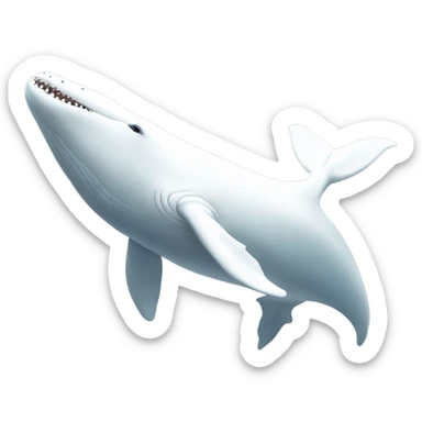 white whale , underside sticker