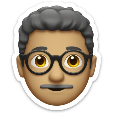 Poisson avec lunettes sticker