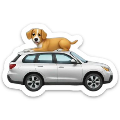 Dog washing car sticker