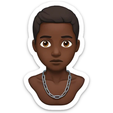 runaway slave realistic sticker