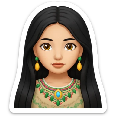 Mexican girl sticker