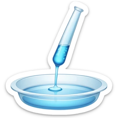Pipette dish sticker