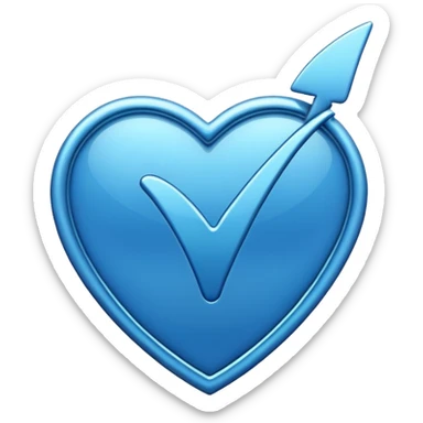 Blue verified checkmark sticker