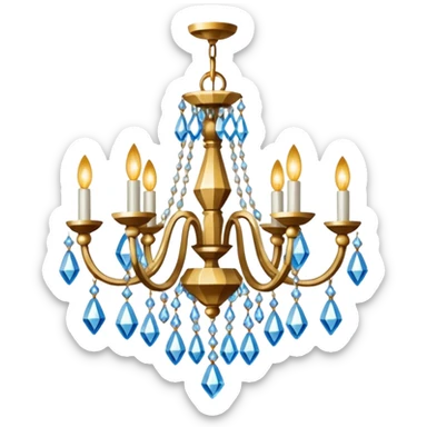 crystal chandelier sticker