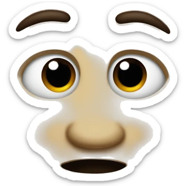 Guy with tongue sticking out and wide eyes sticker