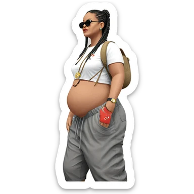 casual summer style display sticker