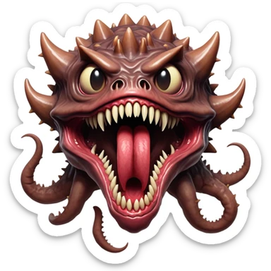 Demogorgon monster from Stranger Things sticker