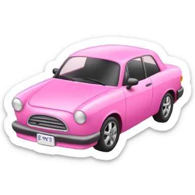 pink car sticker