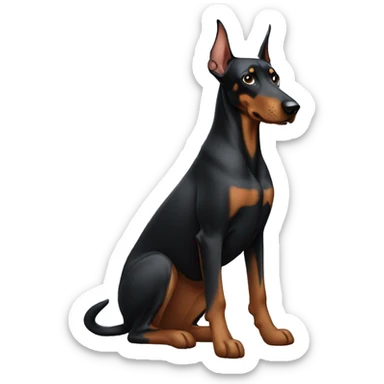 Un doberman  sticker
