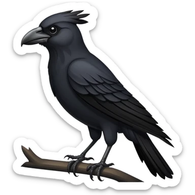 Valkyrie crow sticker