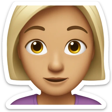 una dona con ojos manos y pies sticker