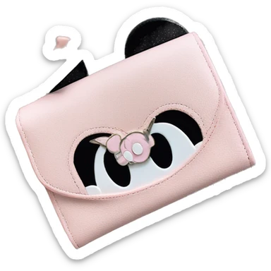 Loungefly light pink Minnie Mouse Ears Wallet sticker