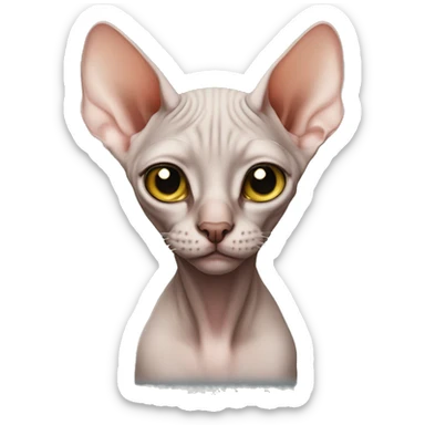 Hairless Sphinx Cat sticker