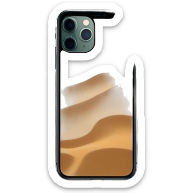Desert sand iPhone 16 pro max sticker