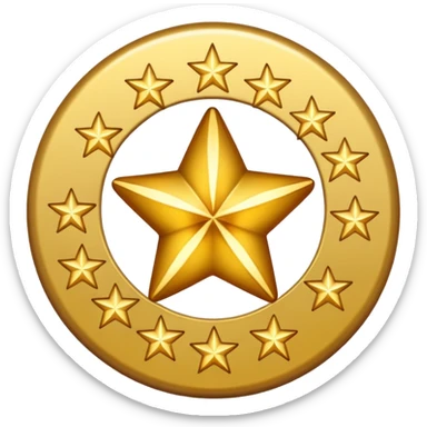 Can u make a emoji with 15 stars in a circle sticker