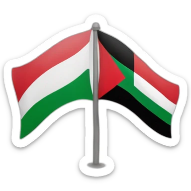 drapeau algérien et Palestine sticker