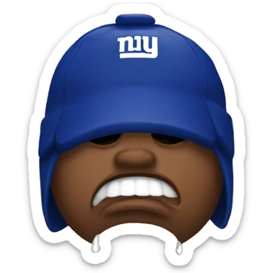 Ny giants crying sticker