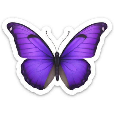 sanctuary butterfly purple sticker