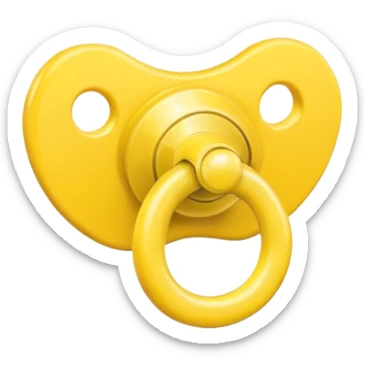 Chupeta amarela sticker