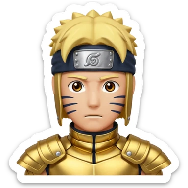 Naruto full GOLD sticker