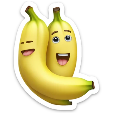 bananas in pajamas  sticker