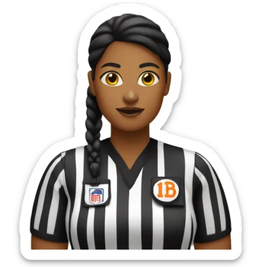 female basketball referee  sticker
