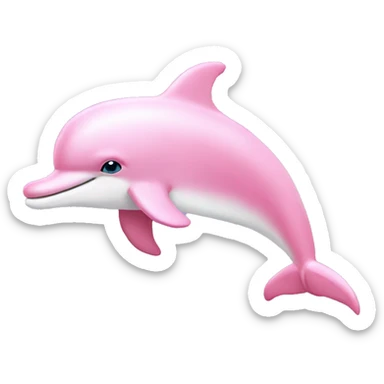 Pastel-pink-colors-dolphin sticker