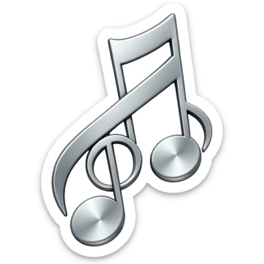 mac os music note metal mute sound 🔇 sticker