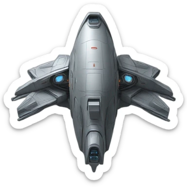 Starship spacecraft sticker