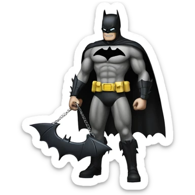 batman  destroyin a scale sticker