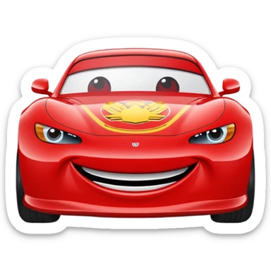 Puedes hacer un emoji del rayo mcqueen ?Puedes hacer un emoji del rayo mcqueen ? sticker