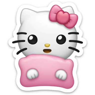 Hello kitty crying  sticker