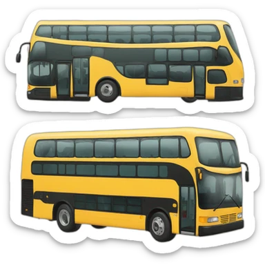 Bus H2 with name sticker